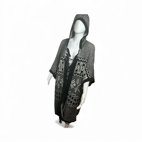 American Eagle Hooded Poncho - Picture 7 of 7